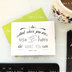 Start Where You Are | 6 Greeting Cards