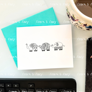 Elephant Trio | 6 Greeting Cards