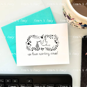 Exciting News | 6 Greeting Cards