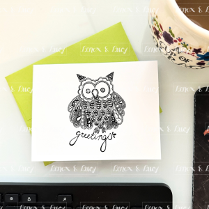 Greetings Owl | 6 Greeting Cards